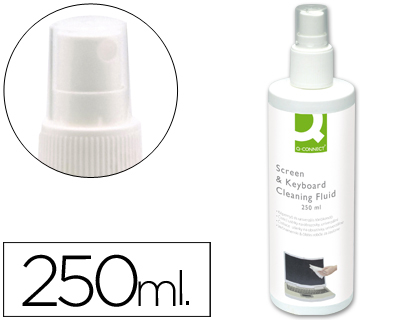 250 ml. spray Q-Connect limpiador de pantallas y teclados